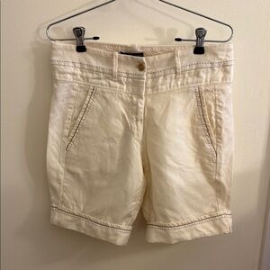 Marithe Francois Girbaud: Cream Women's Shorts